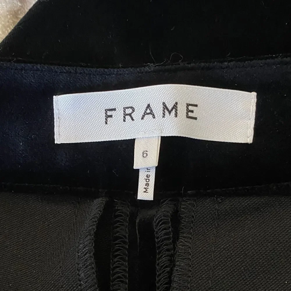 Black Velvet Flare Pants - Picture 9 of 9